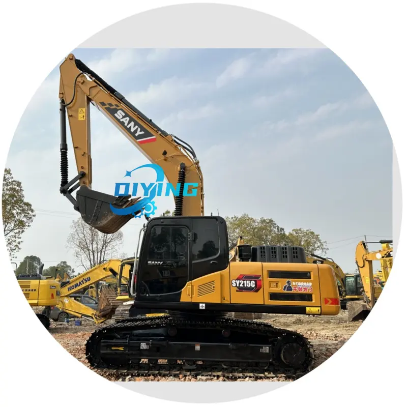 Popular High Quality Cheap Price SANY SY 215 Hydraulic Crawler Secondhand Machine SY95 SY155 Used Excavator in Stock