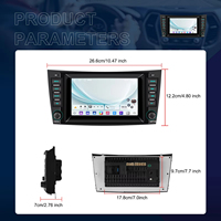 Radio Mobil Android Podofo 7'' untuk Mercedes-Benz E-Class W211 CLS-Class W219 Para Auto 2+64 Wireless Carplay/Android Auto GPS/WIFI