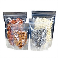 Pochette refermable personnalisée en LDPE biodégradable pour lait, aliments pour animaux, sucre - Entièrement transparente, refermable, qualité alimentaire, impression personnalisable