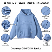 Sweat-shirt à capuche d'hiver en relief tonal, avec logo discret en relief, pull décontracté 100 % coton, marque privée, vente en gros