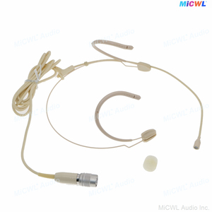 Hm800 tai kép Tai nghe tai nghe <span class=keywords><strong>Microphone</strong></span> cho EW G3 G4 ulx SLX qlx 4pin 3pin 3.5mm stereo không dây túi phát hộp dây kéo - Product Image 3