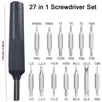 OwiHaerxis Mini Tournevis à tête plate avec manche en plastique, kit magnétique multi-embouts de précision pour réparation DIY, personnalisable OEM/ODM