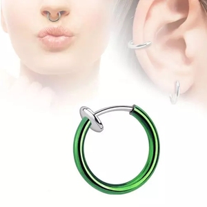 <span class=keywords><strong>Piercing</strong></span> al Naso a Molla Largo 15 mm, Septum Finto per Orecchie Forate e Non Forate - Product Image 4