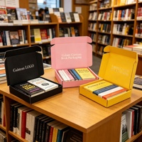 Échantillon gratuit de boîte d'expédition en carton ondulé personnalisée pour journal, agenda et carnet, emballage de luxe