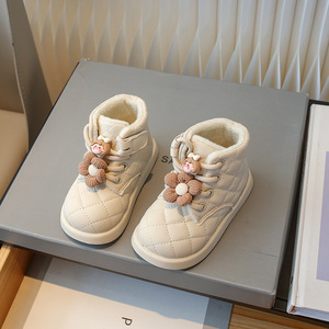 Keep Warm Winter Boots Kids Thickened Cotton Kids Boots Girls Flower Kids Snow Boots - Product Image 3