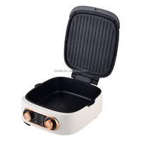 Grill électrique Aifa pour la cuisson, poêle électrique antiadhésive multifonctionnelle, hot pot, barbecue d'intérieur sans fumée