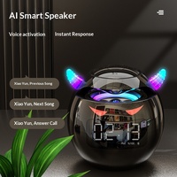 Altavoz Inteligente G9 Little Devil para V5.0 con Reloj Despertador, Sistema de Sonido con IA, Control por Voz, Funciona con Batería, Regalo para Escritorio