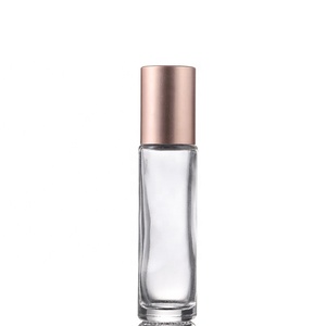 Uçucu yağ kullanımı 10ml üzerinde pembe rulo cam silindir şişe taş rulo top ve gül altın kap - Product Image 6