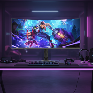 PC de jeu incurvé à moins de 10 000 : moniteur <span class=keywords><strong>pas</strong></span> <span class=keywords><strong>cher</strong></span> <span class=keywords><strong>4K</strong></span>, moniteur <span class=keywords><strong>gamer</strong></span> incurvé 34 pouces 180 Hz, moniteurs PC 1 ms R1500 - Product Image 1