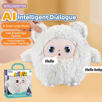 Peluche robot IA multilingue Chat GPT, type ours, 25 cm, dynamique, avec technologie USB, rembourrage en coton PP lavable, pour anniversaire
