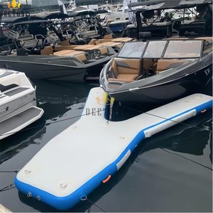 Plate-forme de quai de ponton flottant à eau gonflable personnalisée à grand point de chute portable durable Jet <span class=keywords><strong>Ski</strong></span> Yacht quai de bateau gonflable - Product Image 4