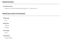 Imprimante thermique directe de bureau Honeywell PC45D, imprimante d'étiquettes de codes-barres de 4 pouces, écran tactile, WiFi, machine d'impression d'étiquettes d'expédition