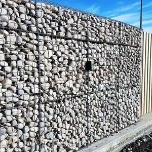 Gabbia in Filo di Piombo Zincato per il Controllo delle Inondazioni Fluviali, Progetto di Protezione di Argini, Rotolo di Rete Gabion Rivestita, Gabbia per Protezione di Pendii - Product Image 2