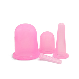 Lot de 4 ventouses de massage sous vide, dispositif de thérapie par ventouses <span class=keywords><strong>Hijama</strong></span>, ensemble de ventouses faciales en silicone, masseur pour le corps et le <span class=keywords><strong>visage</strong></span> - Product Image 3