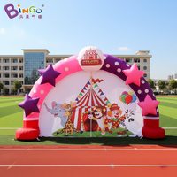 Arche gonflable publicitaire pour entrée, toile de fond de scène, arche gonflable personnalisée pour événements, décoration de scène de cirque