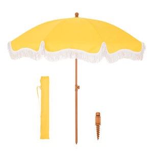 Sombrilla Plegable de Diseño Moderno para Patio, con <span class=keywords><strong>Base</strong></span> para Piscina, Bodas, Jardín, Playa, Precio de Fábrica - Product Image 1