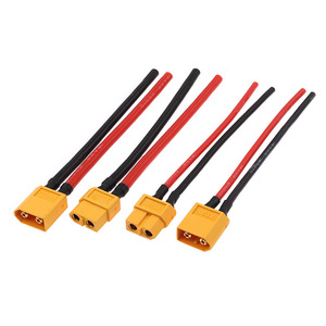 XT60 Gold Plated Plug 30A High Current Male Female Connector 12AWG RC Plant Protection <b>Drone</b> Lithium Battery Charging Harness - Product Image 2