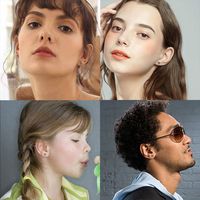 Pendientes de Titanio Puro Geométricos Clásicos TG, Acabado Cepillado Triangular, Hipoalergénicos Certificados para Orejas Sensibles Unisex