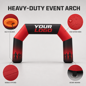 Arco Inflable para Carreras CATC con Logotipo Personalizado y Ventilador Incorporado |   Arco de Meta para Maratón |   Personalización Completa |   OEM y ODM - Product Image 3