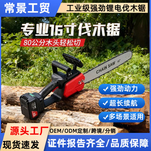 Scie à chaîne rechargeable transfrontalière pour usage domestique, coupe d'arbres, coupe de bois, scie d'extérieur, scie d'élagage, scie à chaîne à batterie au lithium - Product Image 4