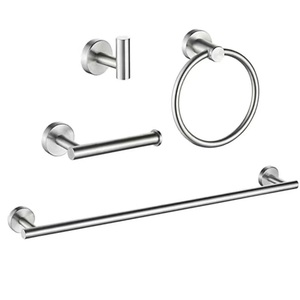 Perchero de Pared sin Perforaciones con Acabado en Níquel, Diseño Moderno para Baño, Vestidor - Product Image 2