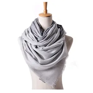 De primavera elegante Nepal cachemir Pashmina 100% chal con borla