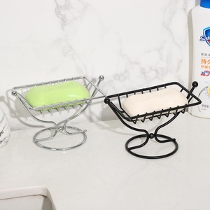 High-end <b>Light</b> Luxury Rectangle Drain Stainless Steel Soap Holder Rack Suction Cup <b>Wall</b> Mount Waterproof Modern Design for - Product Image 3