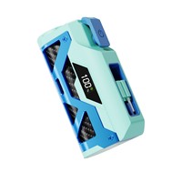 Batería Externa Portátil Compacta de Última Generación, 5000 mAh, con Pantalla LCD, Cargador de Reserva, Enchufe Doble, Estilo Cápsula Mecánica