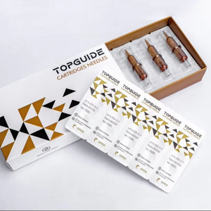 Aiguilles de cartouche de tatouage stériles personnalisées en acier inoxydable 316, aiguilles jetables à membrane pour le maquillage permanent des sourcils - Product Image 1