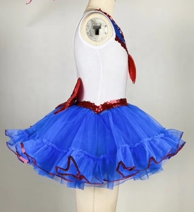 Abito da Palcoscenico per Bambina con Gonna Vaporosa, Costume da Principessa, Abito da Ballo Stile Marinaio, Corpetto con Paillettes per Spettacoli di Danza Classica - Product Image 2