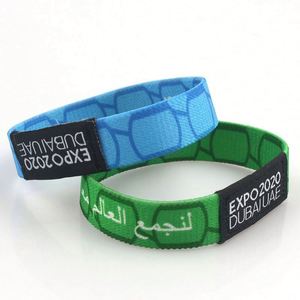 Pulseras Elásticas de Tela con Logotipo Personalizado de Moda al por Mayor de Fábrica, Poliéster - Product Image 2