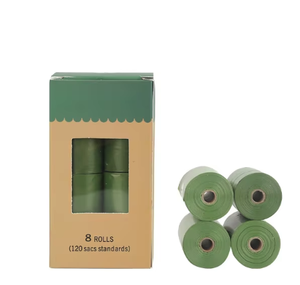 Sacs à déjections pour animaux de compagnie en plastique résistant et écologique, sans parfum, anti-fuites, compostables, avec distributeur de sacs. - Product Image 6