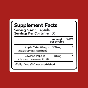 Cápsulas de Vinagre de Sidra de Manzana al por Mayor de Fábrica con Pimienta de Cayena, Apoyo Cardiovascular - Product Image 2