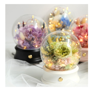 Valentine's Teacher's Day Gift Glass <strong>Music</strong> <strong>Box</strong> Preservd Rose <strong>Music</strong> <strong>Box</strong> <strong>Music</strong> Flower <strong>Box</strong> - Product Image 5