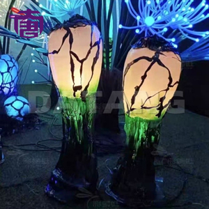 Lumière décorative LED en pierre mystique, indice d'étanchéité IP65, pour les paysages de parcs, les sentiers nocturnes, dégradé orange-rose, design extérieur - Product Image 3