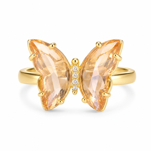 Anello Aperto a Farfalla dal Design Creativo, Regolabile, per Uso Quotidiano Femminile - Product Image 6