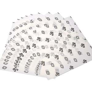 Papier d'emballage pour viande de boucher de qualité alimentaire avec logo imprimé, papier ciré pour hamburger, papier d'emballage pour charcuterie, papier sandwich enduit de PE - Product Image 6