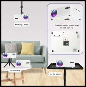 Projecteur de cinéma maison 4K 1080P projecteur vidéo de téléphone intelligent avec écran WIFI miroir téléphone portable HD Proyector - Product Image 4