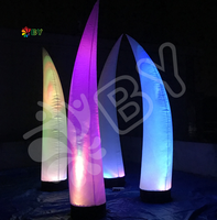 Chine Usine Vente Pas Cher 16 Couleurs-Changement LED Lumière Colonne Gonflable Brillant Pilier Ballon pour la Décoration