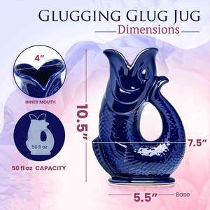 <span class=keywords><strong>Pichet</strong></span> à <span class=keywords><strong>poisson</strong></span> <span class=keywords><strong>en</strong></span> céramique bleu cobalt foncé <span class=keywords><strong>de</strong></span> 1.5 L Cocktail <span class=keywords><strong>en</strong></span> porcelaine <span class=keywords><strong>en</strong></span> <span class=keywords><strong>forme</strong></span> <span class=keywords><strong>de</strong></span> <span class=keywords><strong>poisson</strong></span> fait à la main <span class=keywords><strong>en</strong></span> vrac - Product Image 3