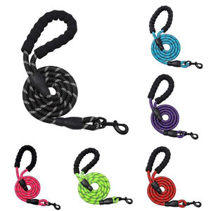 Fabrika özel Logo akıllı güçlü su geçirmez rahat büyük yansıtıcı naylon yuvarlak halat köpek evcil hayvan tasması - Product Image 1