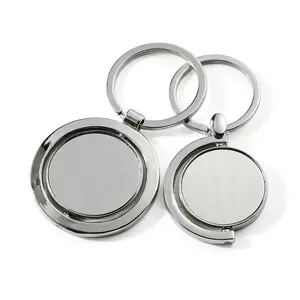 Stock Mould Metal Spinning Blank Keychains For Laser Engraving Custom Motel Keychain Blank In Bulk