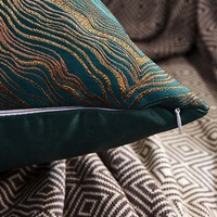 Populaire Vente Lisse Satin Jacquard Taie D'oreiller Canapé Décor Personnalisé Satin Taie D'oreiller avec Fermeture Éclair