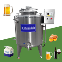 Pasteurisateur de lait en acier inoxydable 304 Htst, homogénéisateur de lait, équipement de pasteurisation par lots 1000L