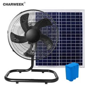 Ventilatore di ricarica solare da 14 pollici con pannello solare ventilatore solare risparmio energetico elettrico ricaricabile