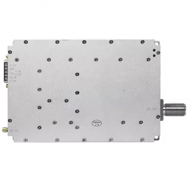 Hjt Ultra-Wideband 6-18GHz 50W High-Power Aluminum RF Amplifier Module for 4G/5G Booster Systems