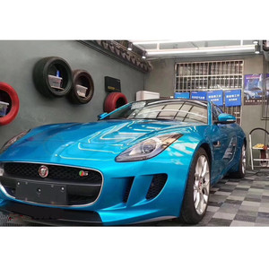 Rollos de Vinilo para Envoltura de Vehículos, 1.52m X 17m, PVC, Cristal, Metalizado, Brillante, para Carrocería, Color Dorado Cromado - Product Image 2