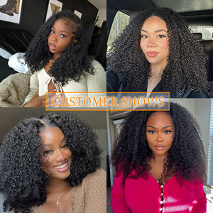 4A 4B 4C Afro crespo capelli ricci Extension vergine brasiliano capelli umani fasci Afro crespi capelli umani ricci fornitori - Product Image 6