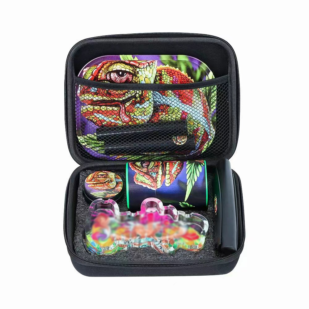 Пепельница СИД из смолы, набор аксессуаров для курения, измельчитель для трав, набор для курения