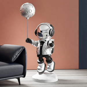 Statue d'astronaute en taille de vie, ornement de luxe moderne, meubles créatifs, Sculpture d'astronaute pour décoration intérieure - Product Image 5